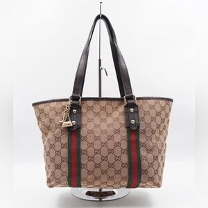 CF29 💟 Gucci GG Canvas Jolicoeur Tote